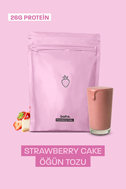 bahs. Proteinli Öğün Tozu - Strawberry Cake 600gr - 10 Servis