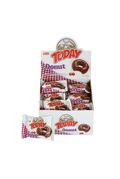 Elvan Today Donut Kek Vişneli 35Gr. 24 Adet (1 Kutu)