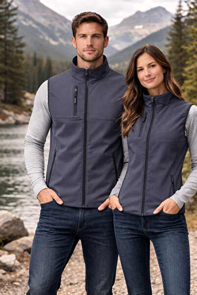 TOKER TEKSTİL Softshell Yelek – Rüzgar ve Su Geçirmez İş Yeleği – Günlük Kull...