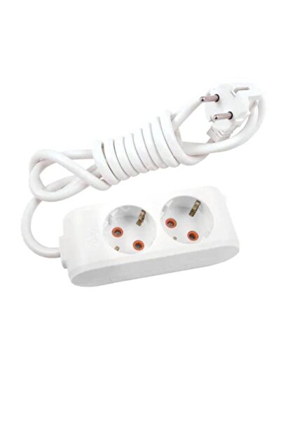 VİKO Ekonomik 2'li Grup Priz Topraklı Çocuk Korumalı 10 Metre Kablo