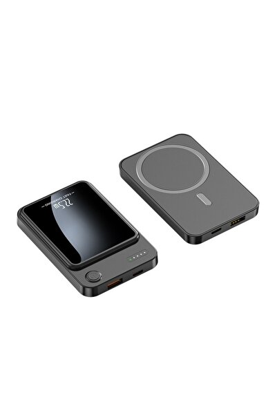 OEM Power Bank Magnetic Wireless 10000mAh – Încărcare Rapidă 22,5W, LED Digit...