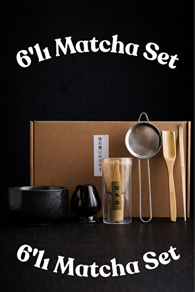 Motchu Store 6 Parça Matcha Seti - Geleneksel Japon Çay Hazırlama Kiti - Bamb...