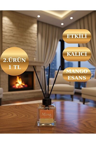 misra home collection 100ML Mango Kokusu Çubuklu Oda Kokusu Dolap Banyo Ev Od...
