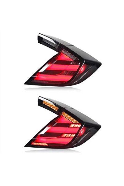 autogp Honda civic fk7 typer hb ledli stop lambası smoke 2016+