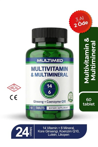 Multimed Multivitamin & Multimineral 60 Tablet
