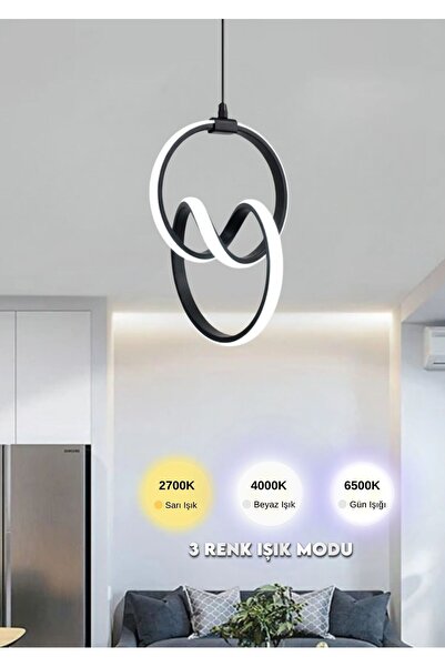 RONİSU AYDINLATMA Zen Sarkıt Led Avize - Oturma Odası, Salon, Mutfak Uyumlu L...