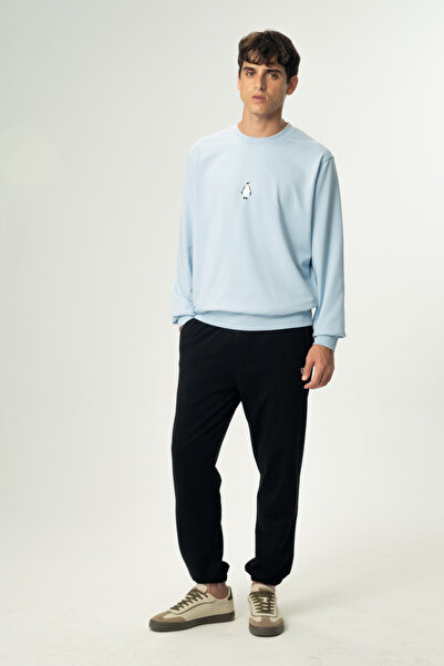 Reflect Studio Pantaloni de trening pentru bărbați Panda Soft Fleece - negru