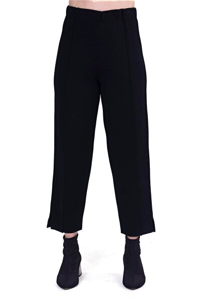 Invee بنطال ستيل محبوك أسود