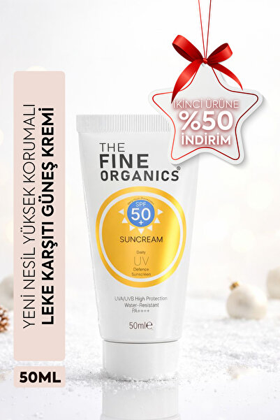 THE FINE ORGANICS واقي شمسي مرطب عالي الحماية بعامل حماية من الشمس 50+ - بقعة...