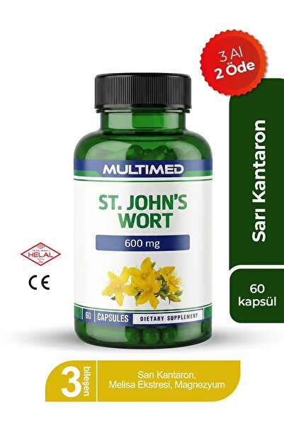 Multimed St. John’s Wort Sarı Kantaron – Stres Azaltıcı & Duygusal Denge – 60...