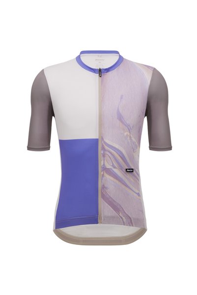 Santini Tricou ciclism barbati Sandstorm-Mov/Gri-S