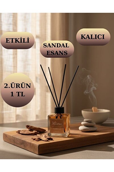misra home collection 100ML Sandalağacı (Sandalwood)Kokusu Çubuklu Oda Kokusu...