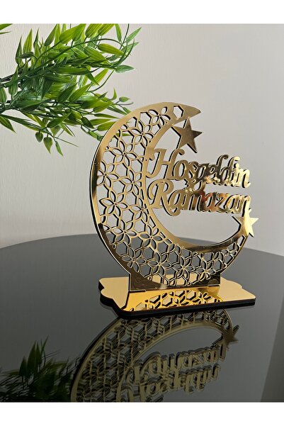 vera dizayn lazer kesim ve markalama i Hoşgeldin Ramazan hilal süsü ramazan süsü