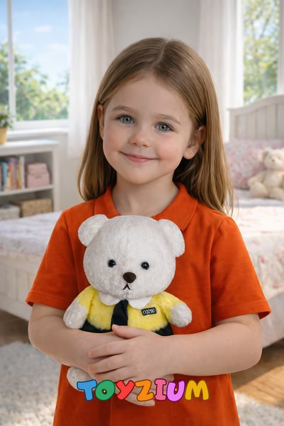 Shem Plush Bear with Tie - Soft Sleeping Companion for Kids