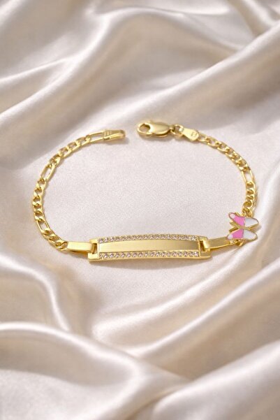 IAMIRA Pink butterfly baby bracelet