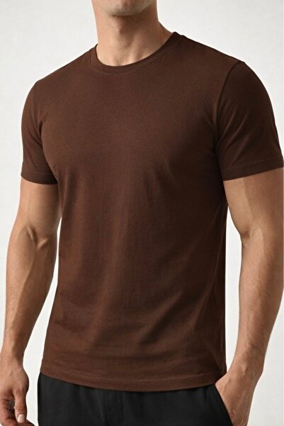 B&H COLLECTİON Men's Basic Crew Neck Combed Cotton T-Shirt