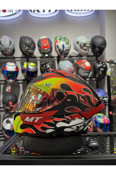 MT THUNDER MAT YAMANAKA KASK (ŞEFFAF VİZÖRLÜ)