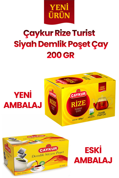 Çaykur حقيبة إبريق الشاي السياحية من ريز، 40 قطعة، 4 قطع