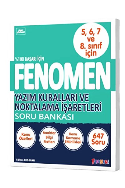 Fenomen Yayıncılık Fenomen 5-6-7-8. Sınıf Yazım Kuralları Ve Noktalama Işaret...