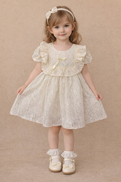 Bilge Trend Haljina sa volanima za devojčice - za rođendan, venčanje, bajram,...