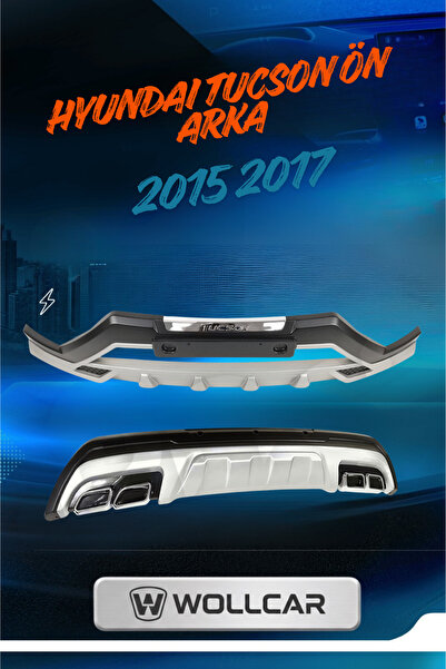 Araba Alışveriş Hyundai Aksesuar Tucson 2015-2018 Uyumlu Ön Arka Tampon Ek Ko...