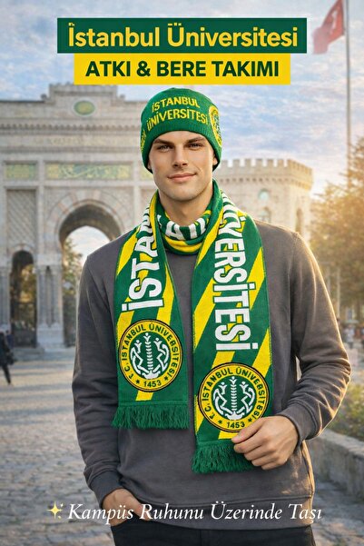 Liggo Набір шарфів і шапок Пам'ятний шарф і шапка Стамбульського університету