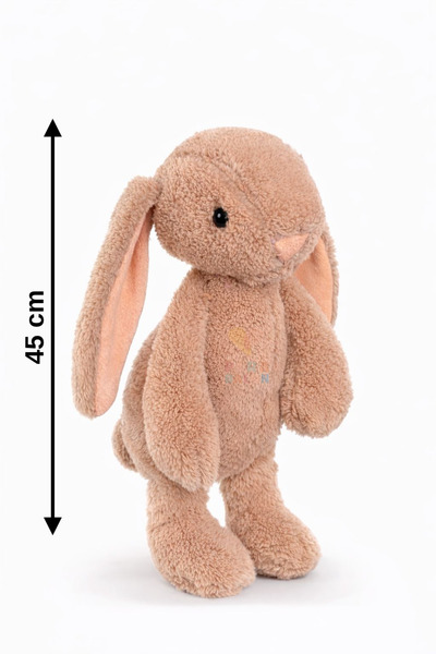 Blur Home Uyku Arkadaşı Oturabilen Peluş Tavşan 45 Cm Wellsoft Kahverengi Pera Balon