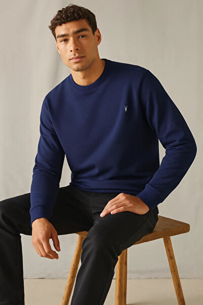 COMBİNE MİCHAİL Pulover pentru bărbați, gros, de iarnă, de bază, largi, albas...