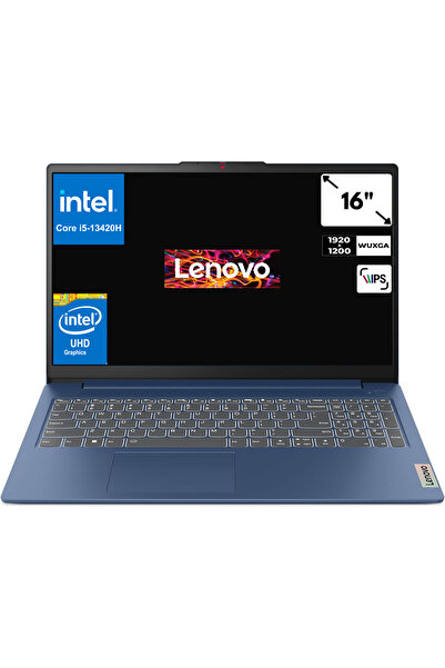 LENOVO Ideapad Slim 3 16IRH10 I5-13420H 16 GB 512 GB SSD Windows 11 Pro 16" W...