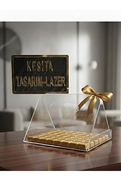 kesita TASARIM Pleksi Çanta-Nişan-Bohça-Baby Shower-Organizer (20*30 cm)