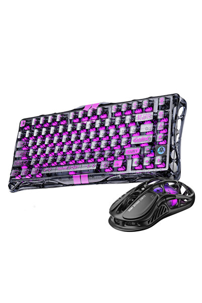 Gravastar Mercury V75 Lite Kablolu Manyetik Gaming Klavye ve M2 Kablosuz Mous...