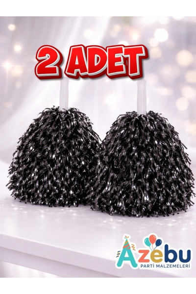 Enka 1 Çift Siyah Pon Pon 23 Nisan Kutlama Ponponu