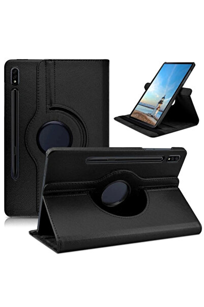 Mobil Dünyası حافظة SM Galaxy Tab S8 2022 11.0 (X700-X706) مع حامل دوار 360 د...