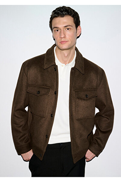 Mavi Wool Blend Brown Jacket Loose Fit / Relaxed Fit 0110799-71593
