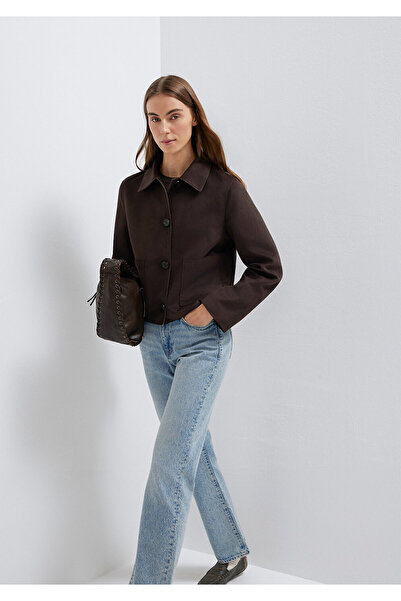 Mavi Brown Faux Suede Jacket Regular Fit / Normal Cut 1110829-70240