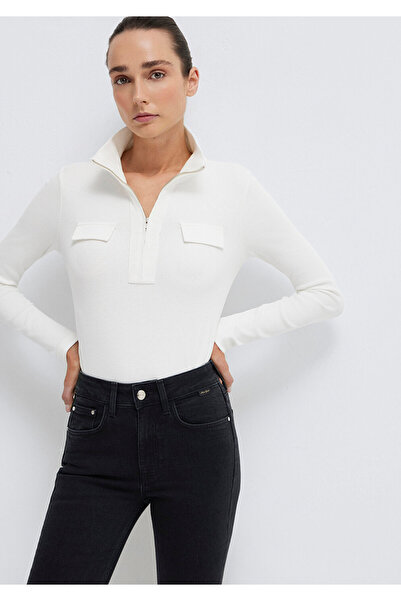 Mavi Екру тениска Slim Fit / Slim Cut 1613748-70057