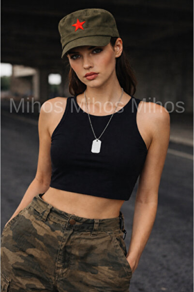 Mihos Unisex Χακί Star Che Guevara & Καπέλο Fidel Castro