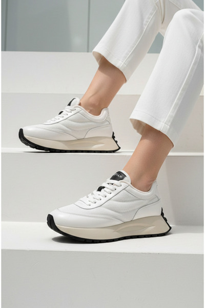 Lufian Sıa Γυναικεία Sneaker Παπούτσια Λευκά