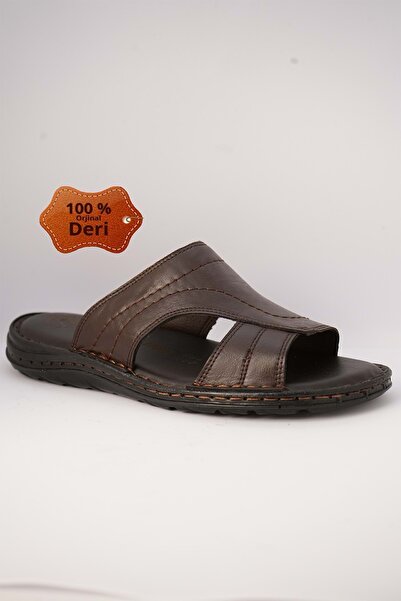 Kristal Kr.98 Anatomski potplat, muške papuče od prave kože