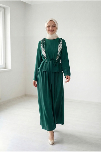 MİHRA STORE Σετ με φουλάρι στους ώμους Candan, κοντό μπροστά και μακρύ πίσω μ...