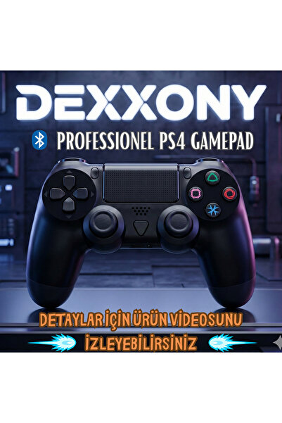 Dexxony Professionel Bluetoothlu PS4 Oyun Kolu Gamepad / PS4,PC,Android TV ve...
