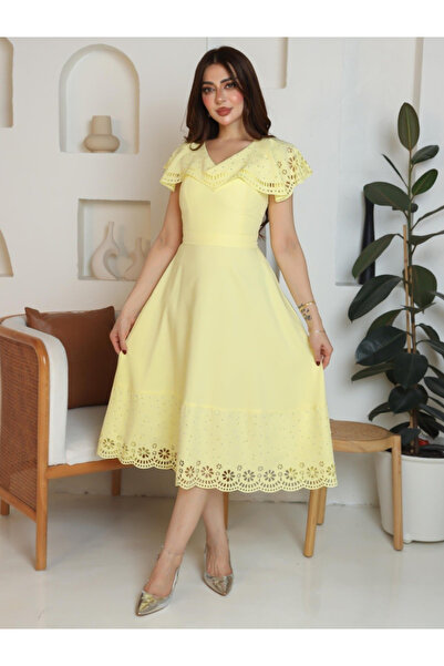 Nice Model Ramadan Special Reception Dress Brown And Lemon With Smooth Flowin...