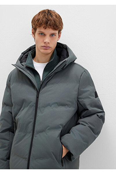 Mavi Water Repellent K Hooded Green Inflatable Coat 0110651-71598