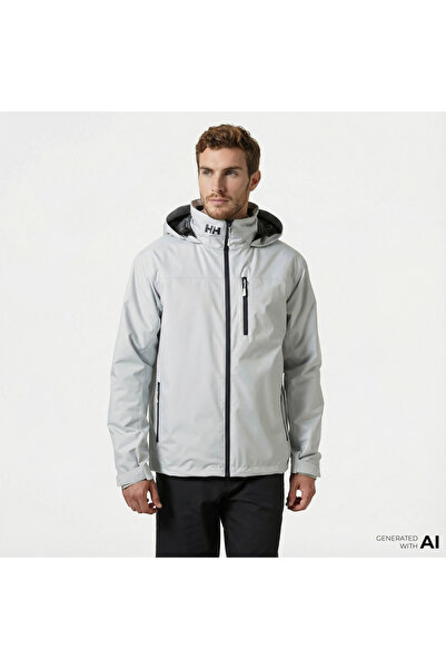 Helly Hansen Crew Hooded Midlayer 2 Erkek Gri Mont