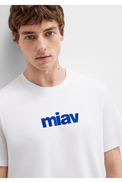 Mavi Miav štampana bela majica Regular Fit / Regular Cut 067153-620