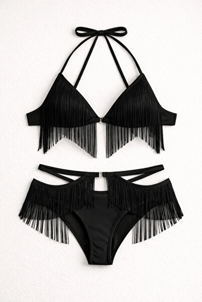 Mores Bikini set sa suknjom i resama u crvenoj boji