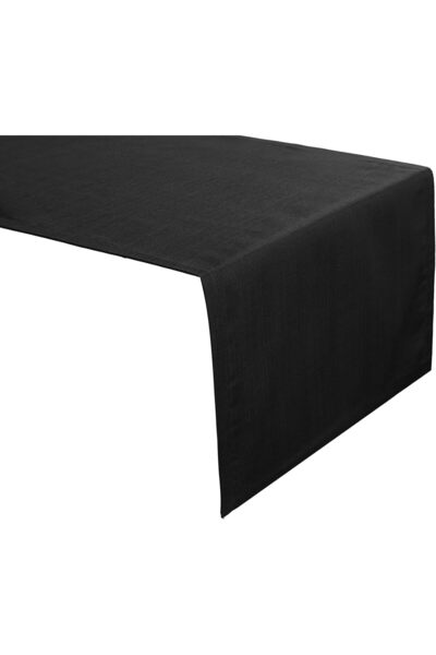 Porland سجادة ركض سوداء عادية مقاس 45x150 سم