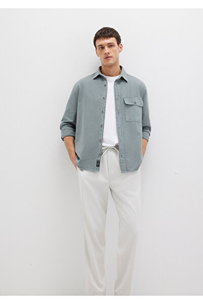 Mavi Yeşil Gömlek Regular Fit / Normal Kesim 0211668-80889