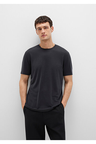 Mavi guler rotund Tricou negru basic Regular Fit / Normal croială 0612865-900