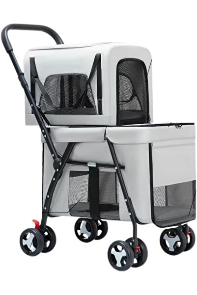 Genaric Tabala Two-Tier Pet Carrier with Wheels